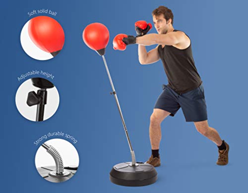 Adjustable Punching Bag with Stand for Teens & Adults Boxing Training X88412