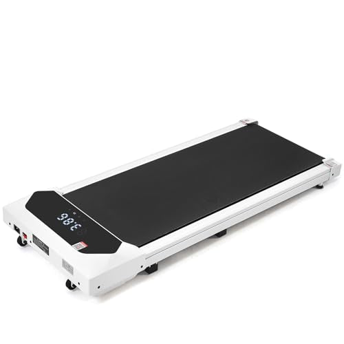 Walking Pad Under Desk Treadmill for Home Office, 2.25HP Portable with Remote Control S5867