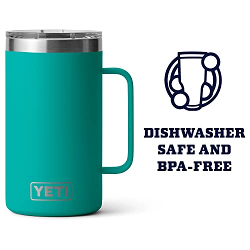 YETI Rambler 24 oz Mug, Stainless Steel, Vacuum Insulated N160