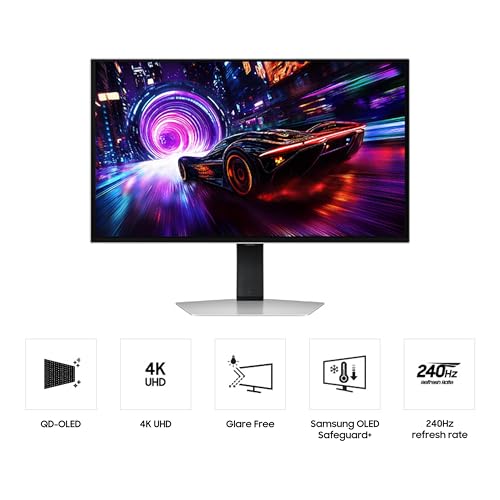 SAMSUNG 27-inch Odyssey QD-OLED G8 (G81SF) 4K 240Hz Gaming Monitor R143438