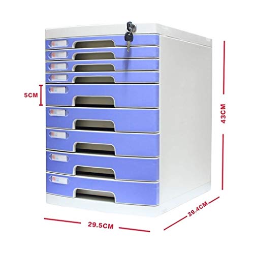 Flat File Cabinet with Lock, 10-Layer Drawer Storage for Office M29746