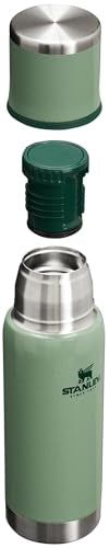 Stanley Adventure-To-Go Vacuum Bottle 25 oz Wide Mouth Insulated Stainless Steel Thermos, Blue Glow D5617