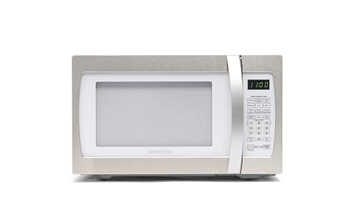 Farberware Countertop Microwave 1000W 1.1 cu ft Black Stainless Steel P5805