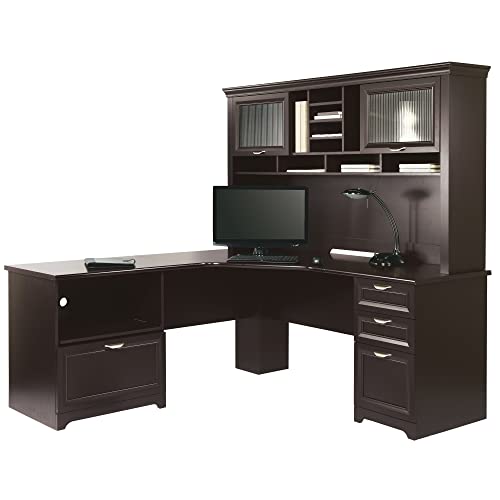 Realspace Magellan Performance 71"W L-Shaped Corner Desk, Espresso Q27794