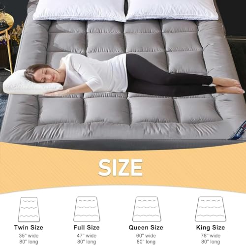 Futon Mattress Japanese Floor Mattress Full Size, Breathable Folding Sleeping Pad Y804