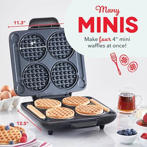DASH Multi Mini Waffle Maker 4 Inch Non-stick, Aqua G15983