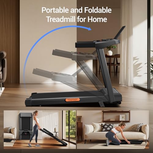 3-in-1 Foldable Treadmill with 14% Incline for Home E2405