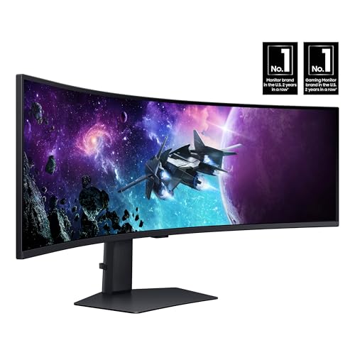 SAMSUNG 49" Odyssey G9 (G95C) DQHD 1000R Curved Gaming Monitor, 240Hz, 1ms, DisplayHDR 1000 L9256