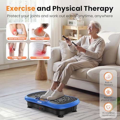 AXV Vibration Plate Fitness Platform Exercise Machine for Full Body Workout Q37919