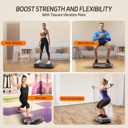 TISSCARE Vibration Plate Exercise Machine for Whole Body Workout at Home A527