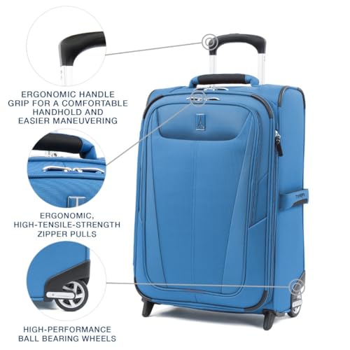 Travelpro Maxlite 5 Softside Expandable 2 Wheel Carry-On Luggage, Burgundy, 22-Inch Q6258