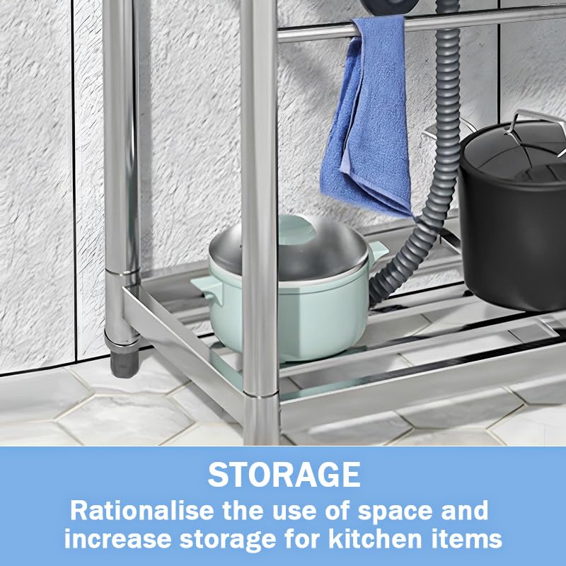 Stainless Steel Utility Sink with Faucet, Single Bowl, Free Standing D375