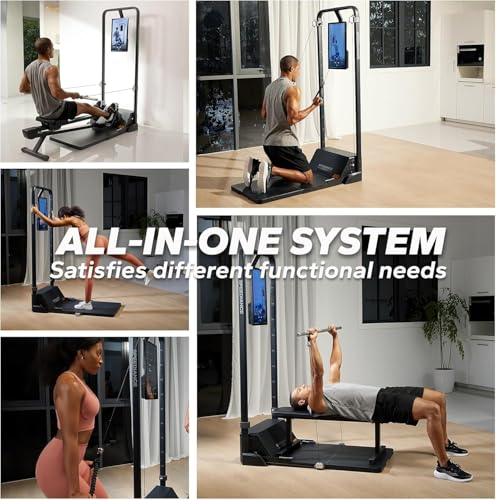 Gym Monster Smart Home Gym, Smith Machine Power Cage with Cable Crossover G34665