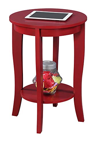 American Heritage Round End Table, Black U219