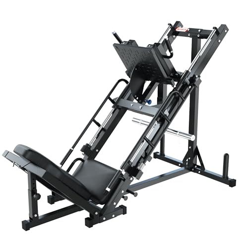RitFit Leg Press Hack Squat Machine, Adjustable for Home Gym E5729