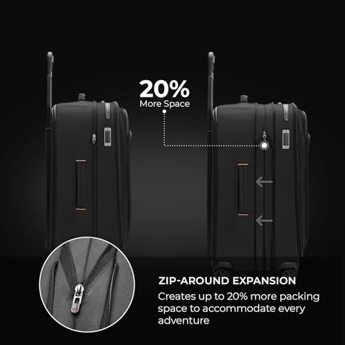 Briggs & Riley 22" Carry On Expandable Spinner - Softside Luggage, Black G487462