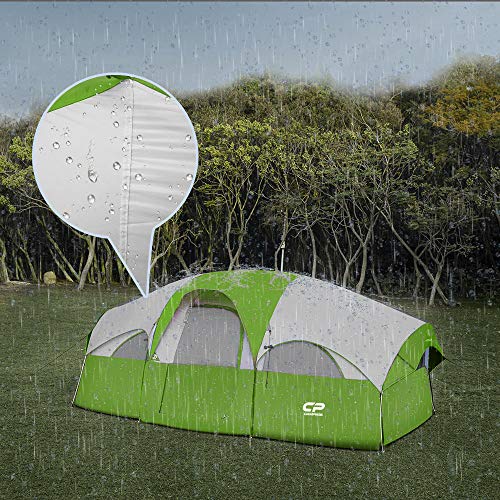 CAMPROS CP Tent 8 Person Weather Resistant Family Camping Tent with Carry Bag Z5924
