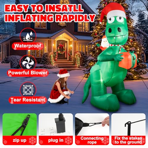 HFO 8 FT Halloween Inflatable Pumpkin Reaper Ghost with LED Lights W411