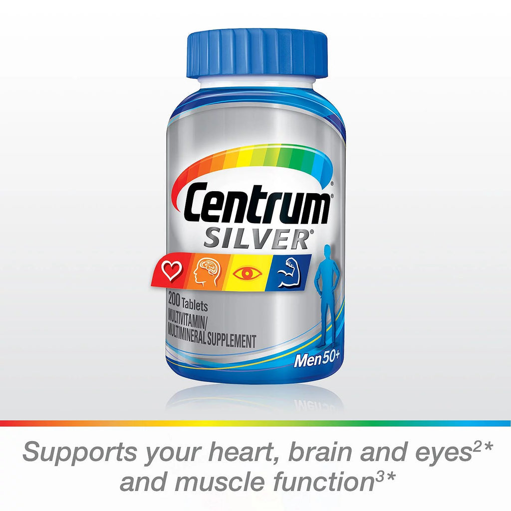 Centrum Silver Men Multivitamin Tablets, Vitamin D3, Age 50+ (275 ct.) E658950