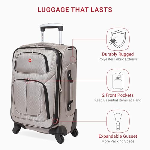 SwissGear Sion Softside Expandable Luggage, Black, 29-Inch C81483