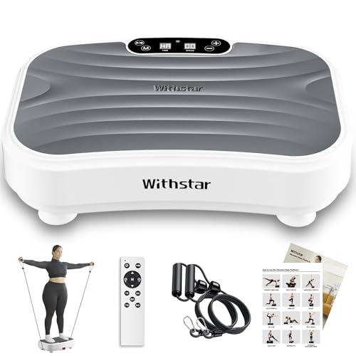 Vibration Plate Exercise Machine for Whole Body Workout, 330lbs Capacity B931793