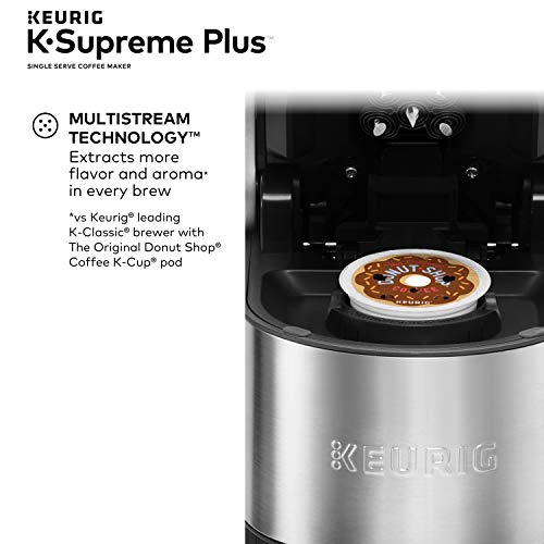 Keurig K-Supreme Plus Single Serve K-Cup Pod Coffee Maker, MultiStream Technology, 78oz Reservoir, Stainless Steel M6597