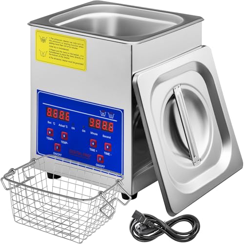 VEVOR Commercial Ultrasonic Cleaner 6L 40kHz with Digital Timer & Heater 110V Q7418