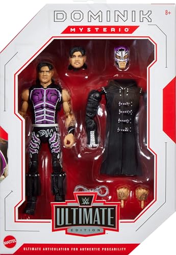 Mattel WWE Ultimate Edition Dominik Mysterio Action Figure 6-inch Collectible Set Q79707