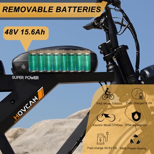MOVCAN V30 Series Electric Bike for Adults 20" Fat Tire Ebike N31922