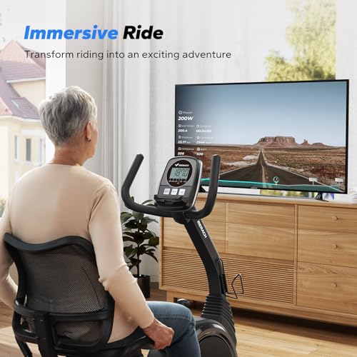 MERACH Recumbent Exercise Bike for Home, Magnetic with Bluetooth and LCD R432