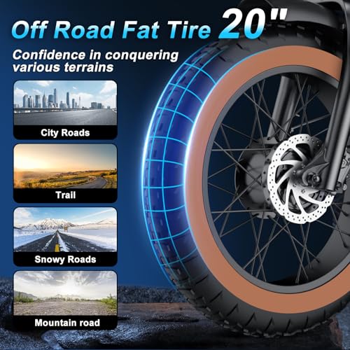 MOVCAN V30 Series Electric Bike for Adults 20" Fat Tire Ebike N31922