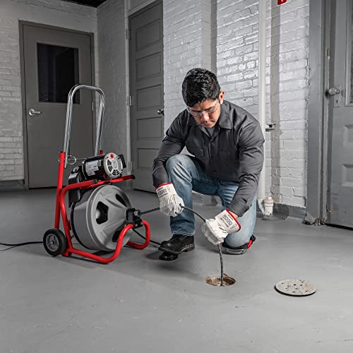 RIDGID K-400 Drain Cleaning Drum Machine Kit with 1/2" x 75' Cable I39446