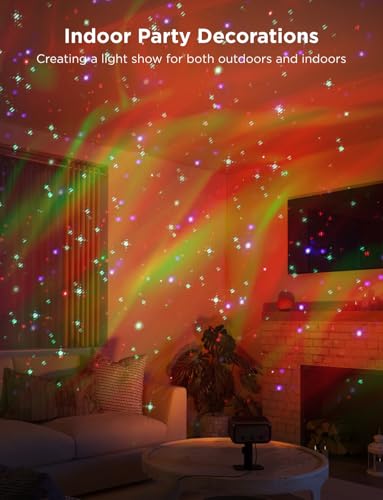 Govee Outdoor Projector Light, Laser and Aurora Star Projector with 16 RGB Patterns Z2134