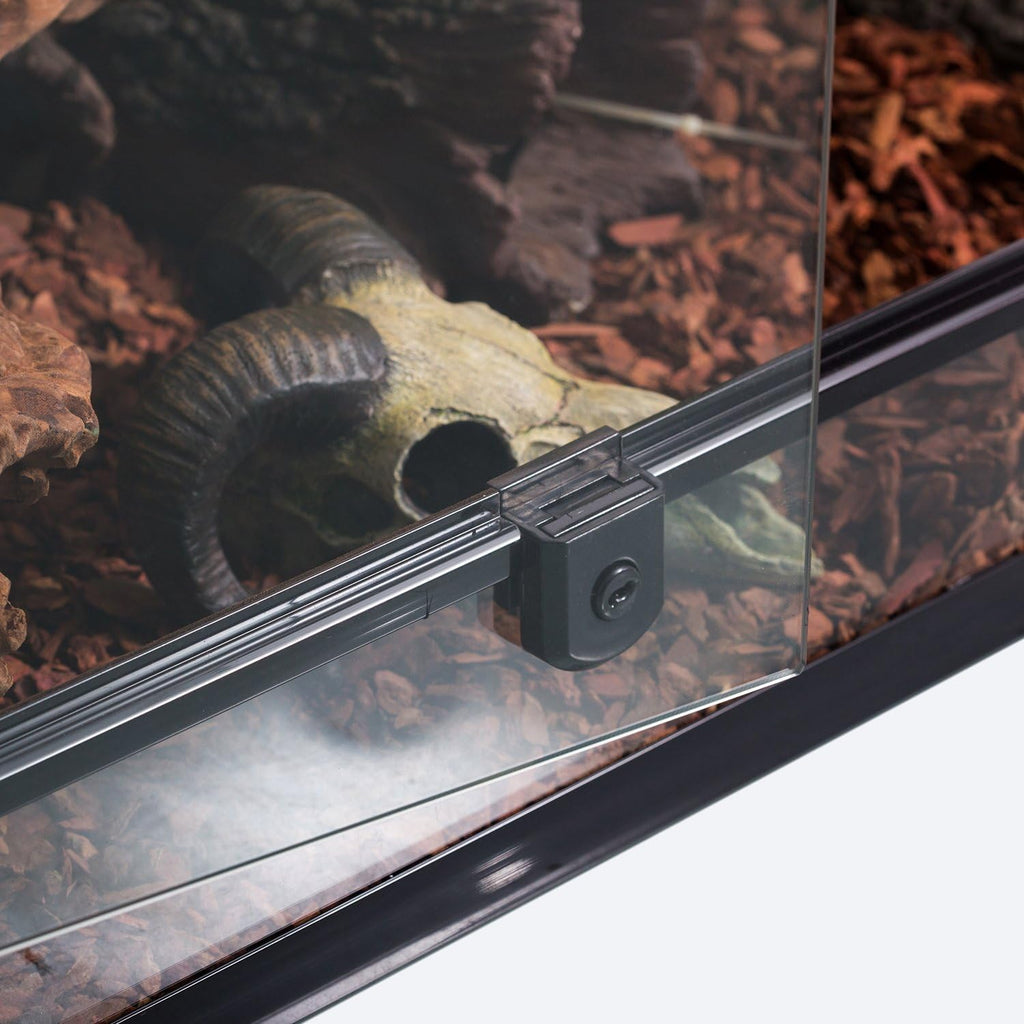 REPTIZOO 50 Gallon Glass Reptile Terrarium Tank, Double Hinge Door with Screen Ventilation K333