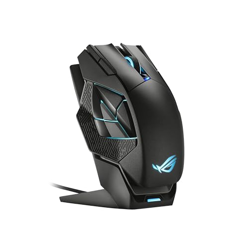 ASUS ROG Spatha X Wireless Gaming Mouse with Charging Stand, Black M63192