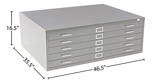 Safco Products 4997WHR Flat File Closed Base for 5-Drawer, White R19808