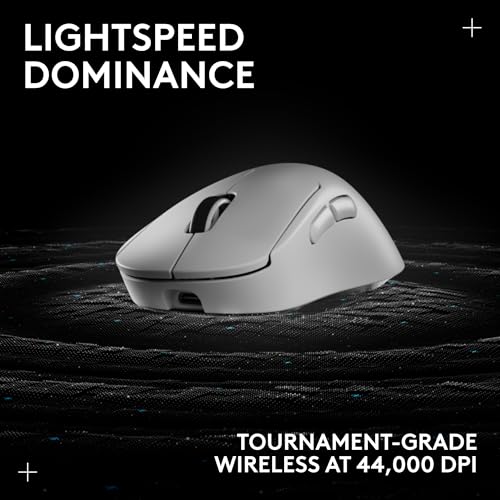 Logitech G PRO X Superlight 2 DEX Wireless Gaming Mouse, 60g, White D21215