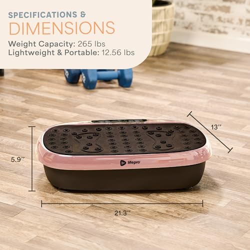 Lifepro Vibration Plate Exercise Machine with Magnetic Acupoints for Full Body Fitness P3479