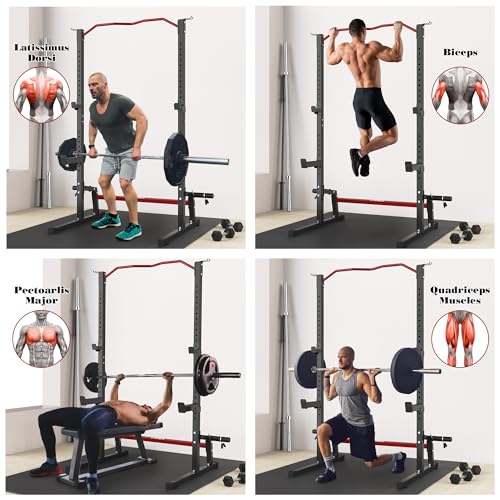 Adjustable Squat Rack Barbell Stand for Home Gym M6904