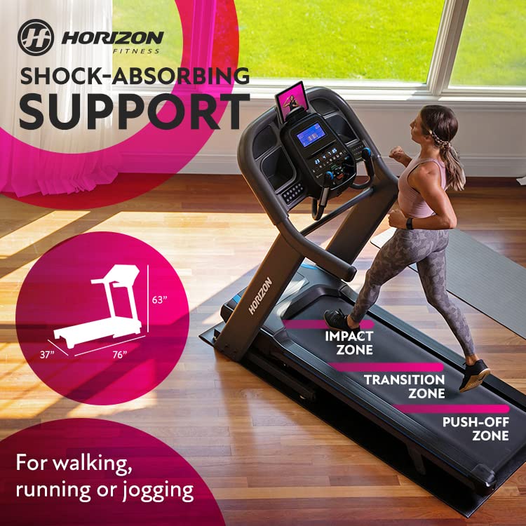 Horizon Fitness 7.4 at Studio Series Smart Treadmill with Bluetooth and Incline V401324
