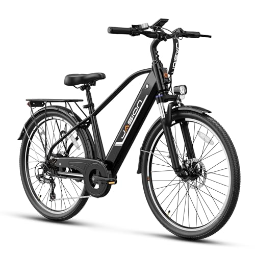 Jasion Roamer Electric Bike for Adults, 1200W Peak Motor, 528WH Removable Battery, 60 Miles Range Y948691