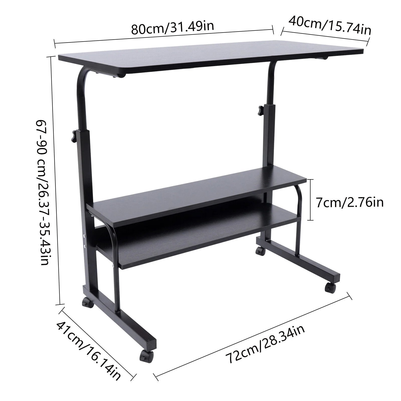 TFCFL Adjustable Height Desk with Wheels P625