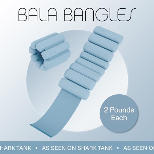Bala Bangles Wrist & Ankle Weights Adjustable Silicone Set for Women Men Y10032