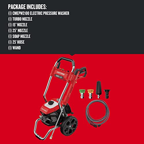 CRAFTSMAN Electric Pressure Washer 2100 PSI Corded CMEPW2100 S611
