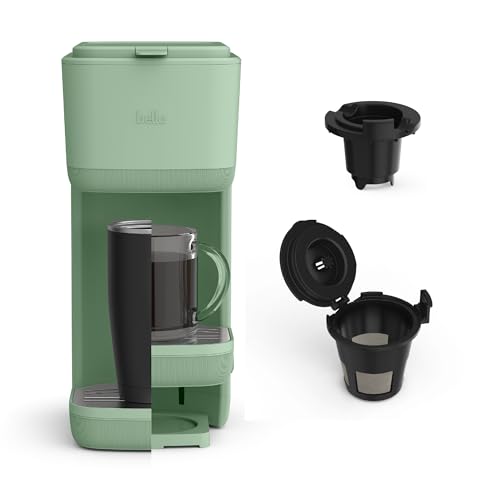 BELLA Single Serve Coffee Maker, K Cup & Ground Compatible, Auto Shutoff X237