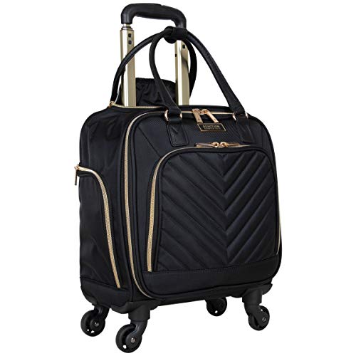 Kenneth Cole REACTION Chelsea Chevron Quilted Luggage, Black, 24-Inch V572