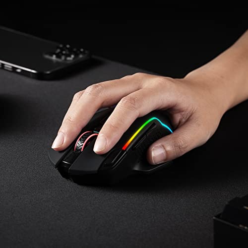 Redragon M810 Pro Wireless Gaming Mouse, 10000 DPI, RGB Backlit K36063