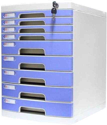 Flat File Cabinet with Lock, 10-Layer Drawer Storage for Office M29746