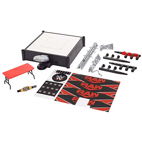 Mattel WWE Wrekkin' Kickout Ring Playset with Launcher & Championship, 13-inch x 20-inch P27647