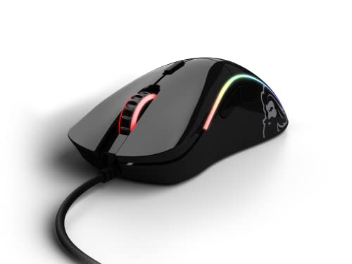 Glorious Model D Wired Gaming Mouse - 68g Honeycomb RGB Ergonomic, Matte White M160012